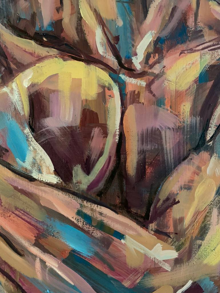 Original Contemporary Nude Painting by Emmanouil Nanouris