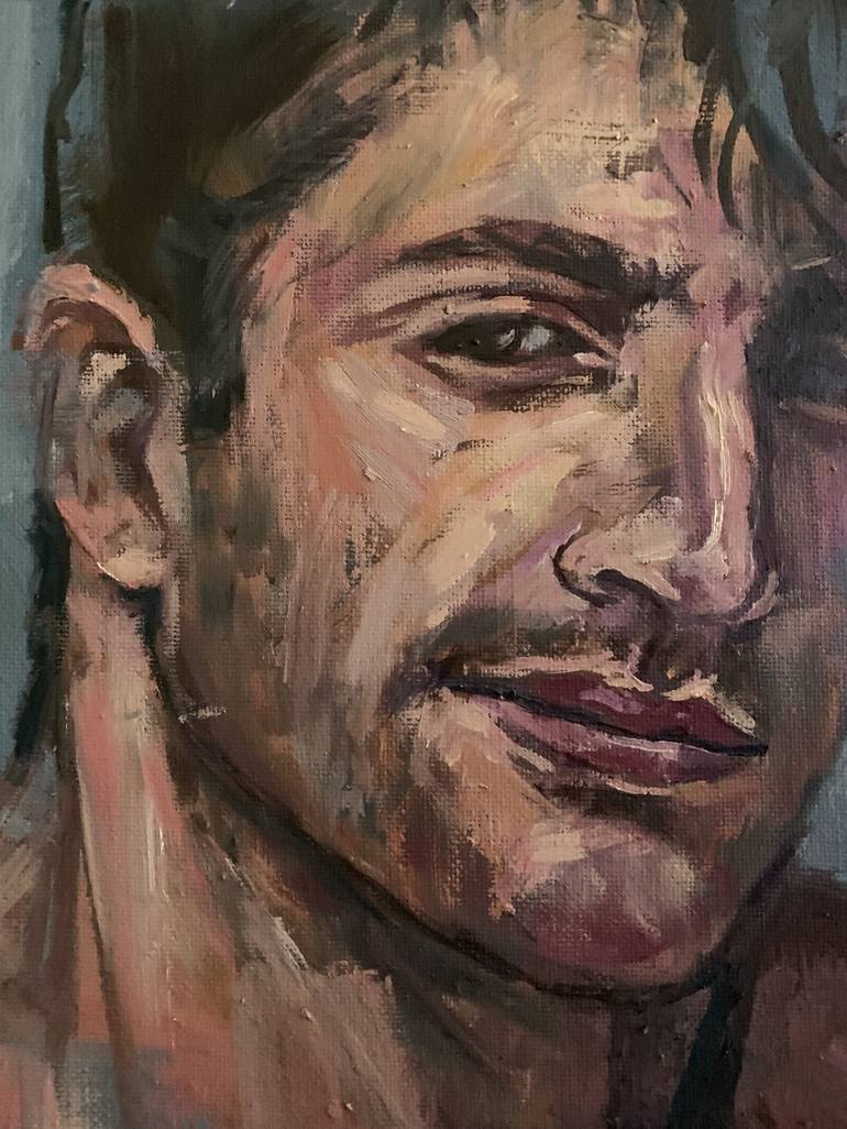 Original Figurative Men Painting by EMMANOUIL NANOURIS