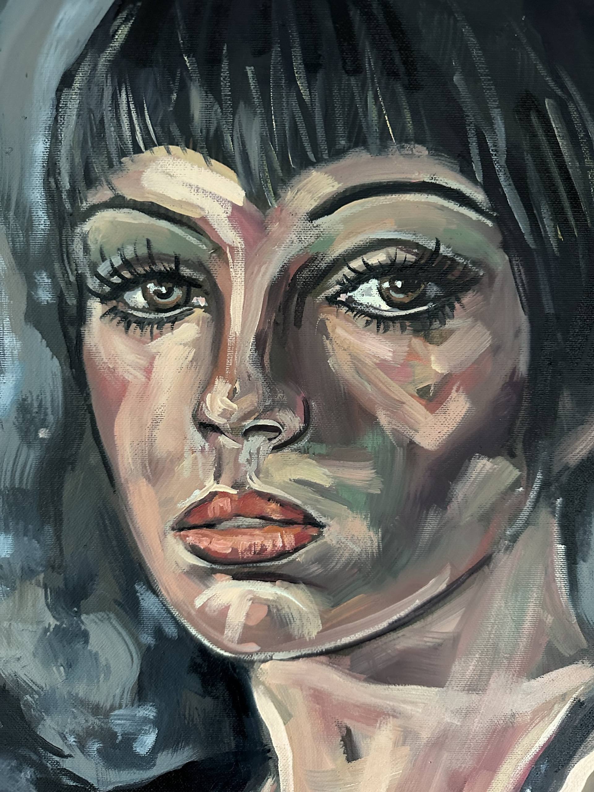 Liza Minnelli cabaret painting Painting by EMMANOUIL NANOURIS | Saatchi Art