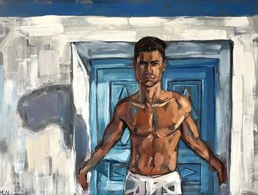 Original Men Paintings by EMMANOUIL NANOURIS