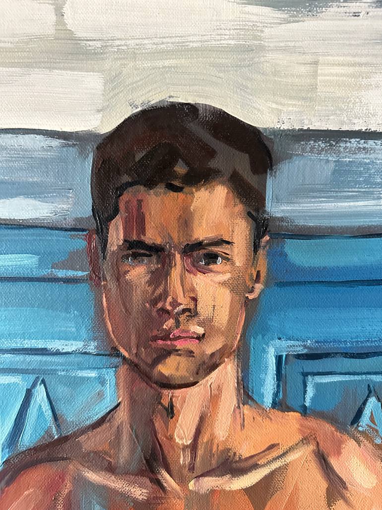 Original Figurative Men Painting by Emmanouil Nanouris