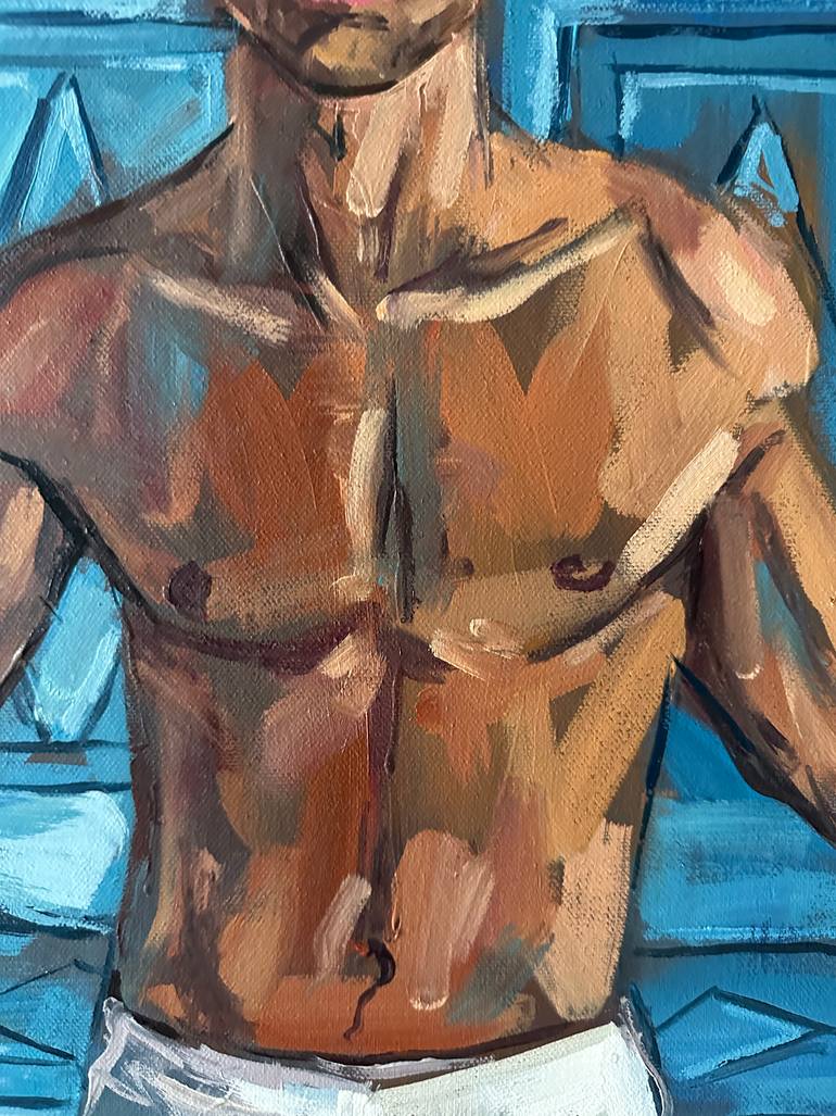 Original Figurative Men Painting by Emmanouil Nanouris