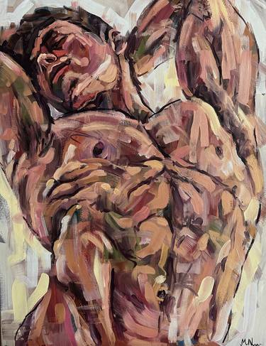 Male nude oil painting, gay artwork, naked man thumb