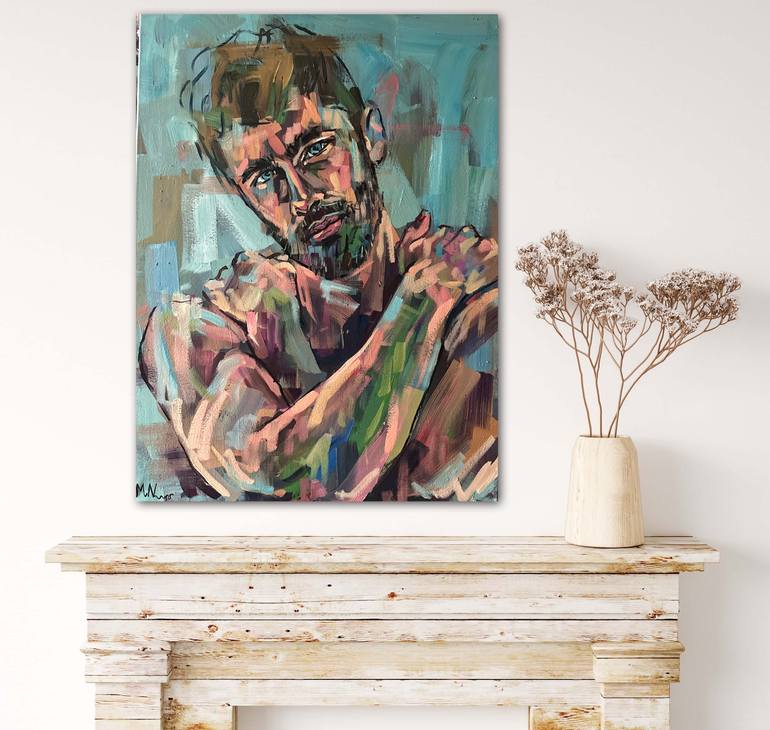 Original Contemporary Men Painting by Emmanouil Nanouris