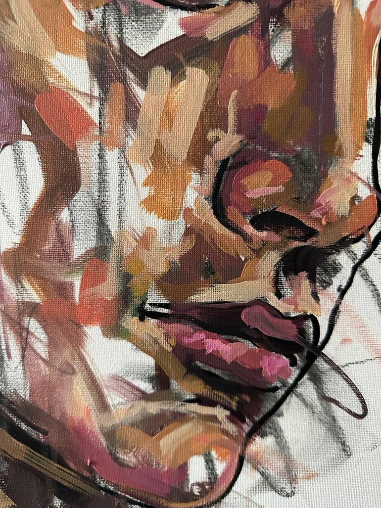 Original Abstract People Painting by Emmanouil Nanouris