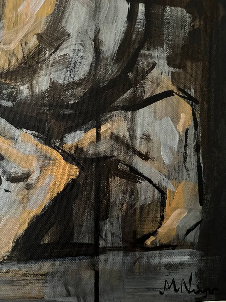 Original Expressionism Nude Painting by Emmanouil Nanouris