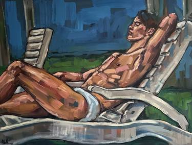 Original Nude Paintings by EMMANOUIL NANOURIS