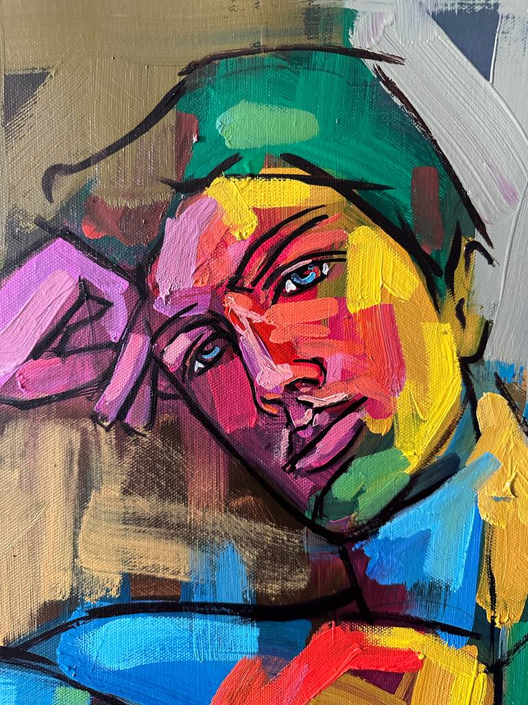 Original Contemporary Nude Painting by Emmanouil Nanouris