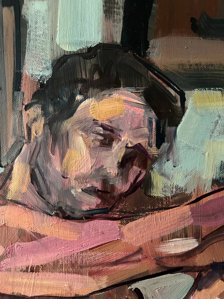 Original Abstract Nude Painting by Emmanouil Nanouris