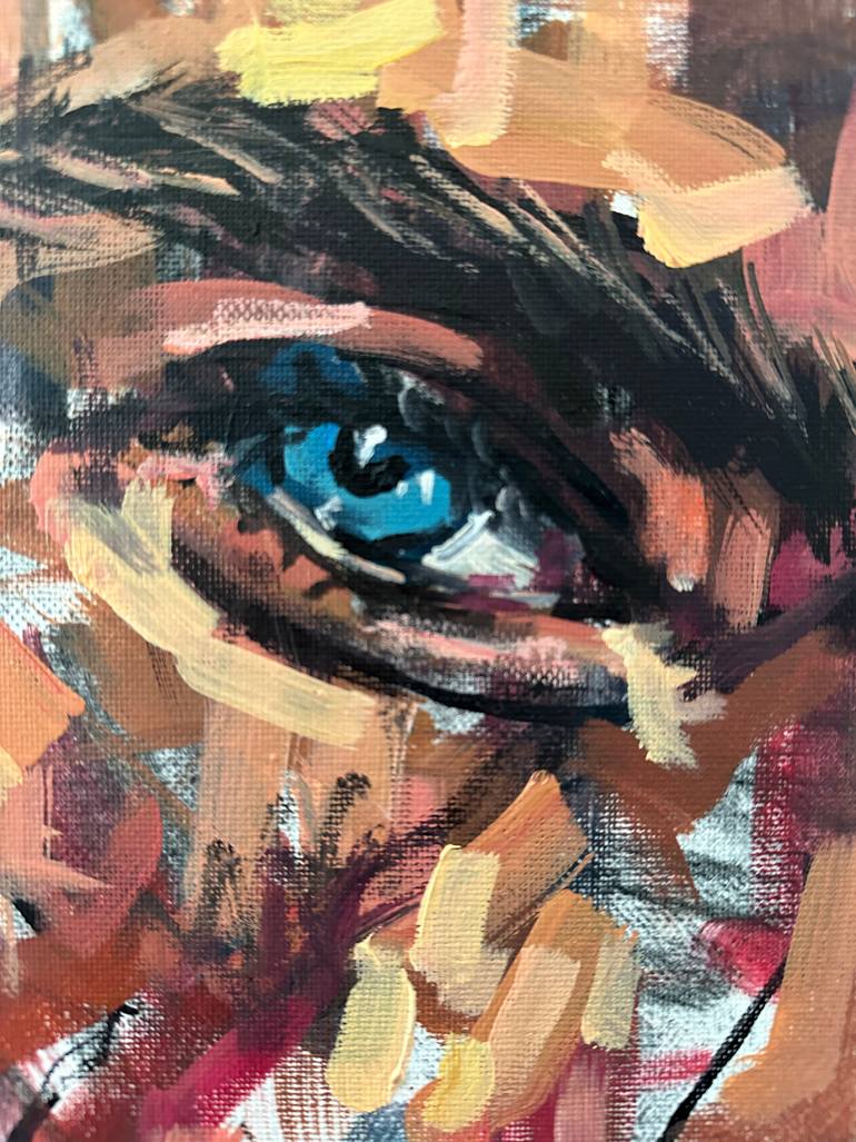 Original Expressionism Men Painting by Emmanouil Nanouris