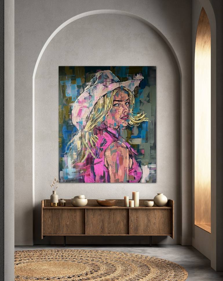 Original Women Painting by EMMANOUIL NANOURIS