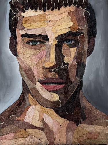 Original Figurative Men Collage by EMMANOUIL NANOURIS