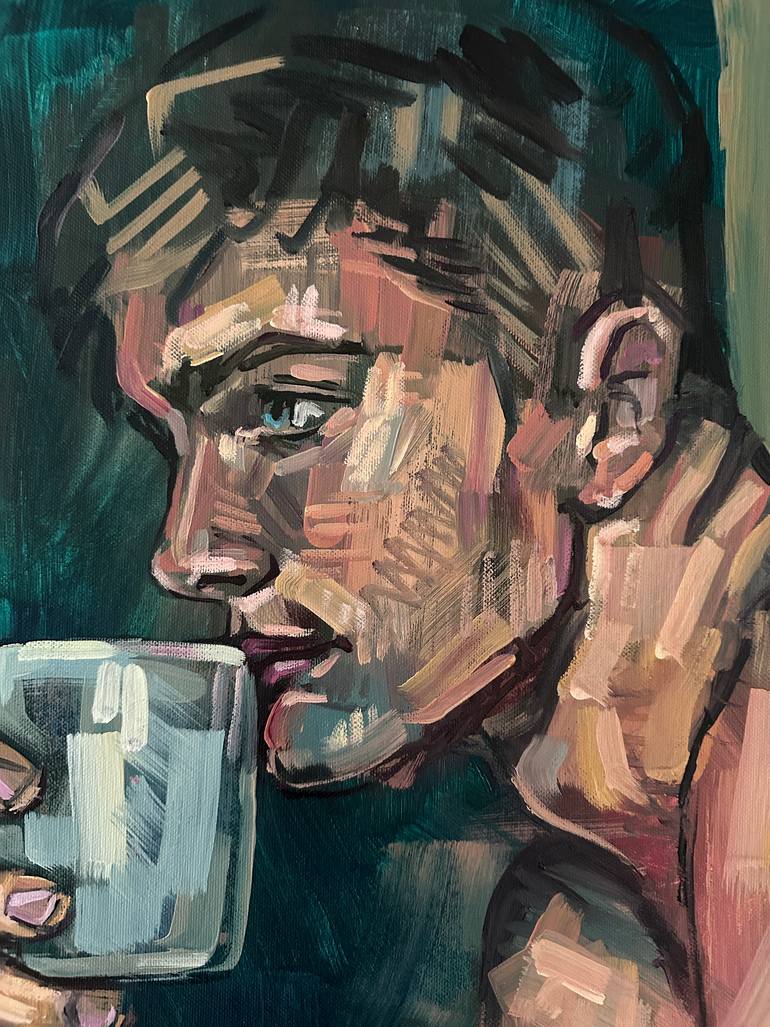 Original Figurative Nude Painting by Emmanouil Nanouris