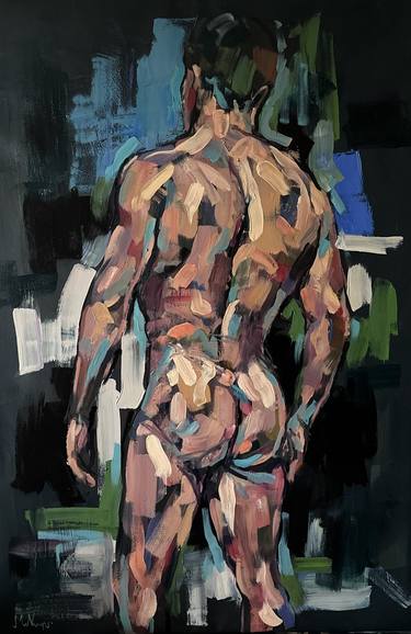 Original Figurative Nude Paintings by EMMANOUIL NANOURIS
