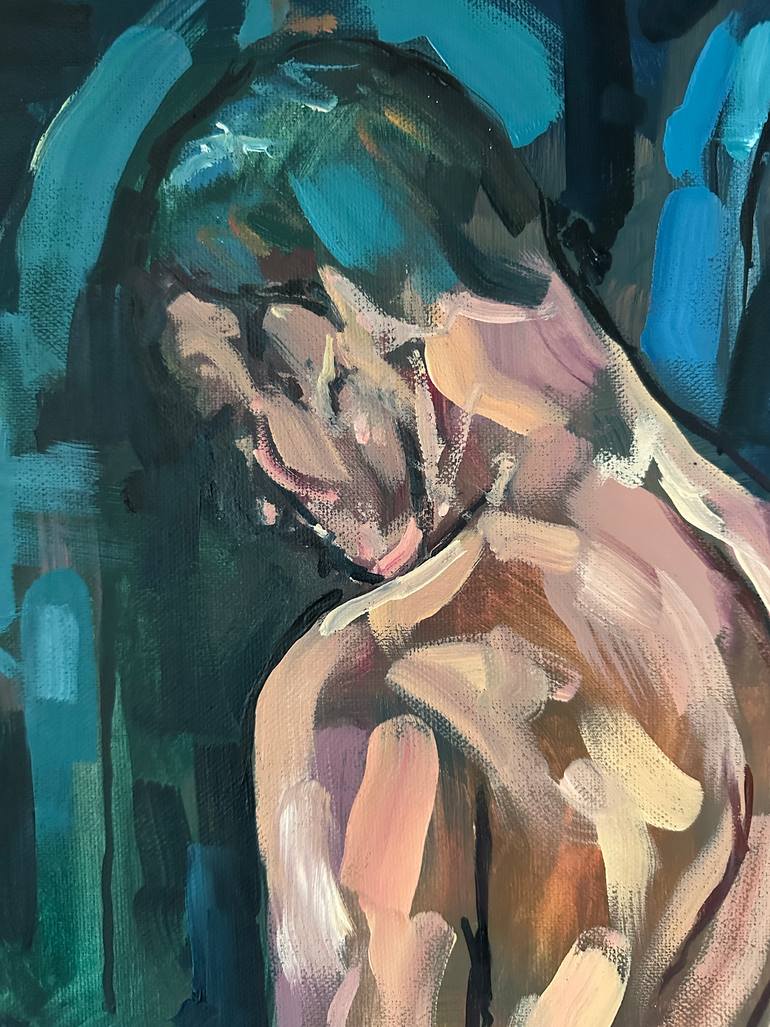 Original Figurative Men Painting by Emmanouil Nanouris