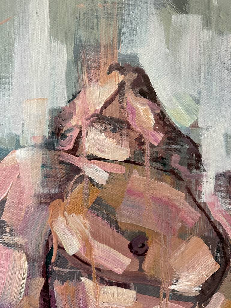 Original Figurative Nude Painting by Emmanouil Nanouris