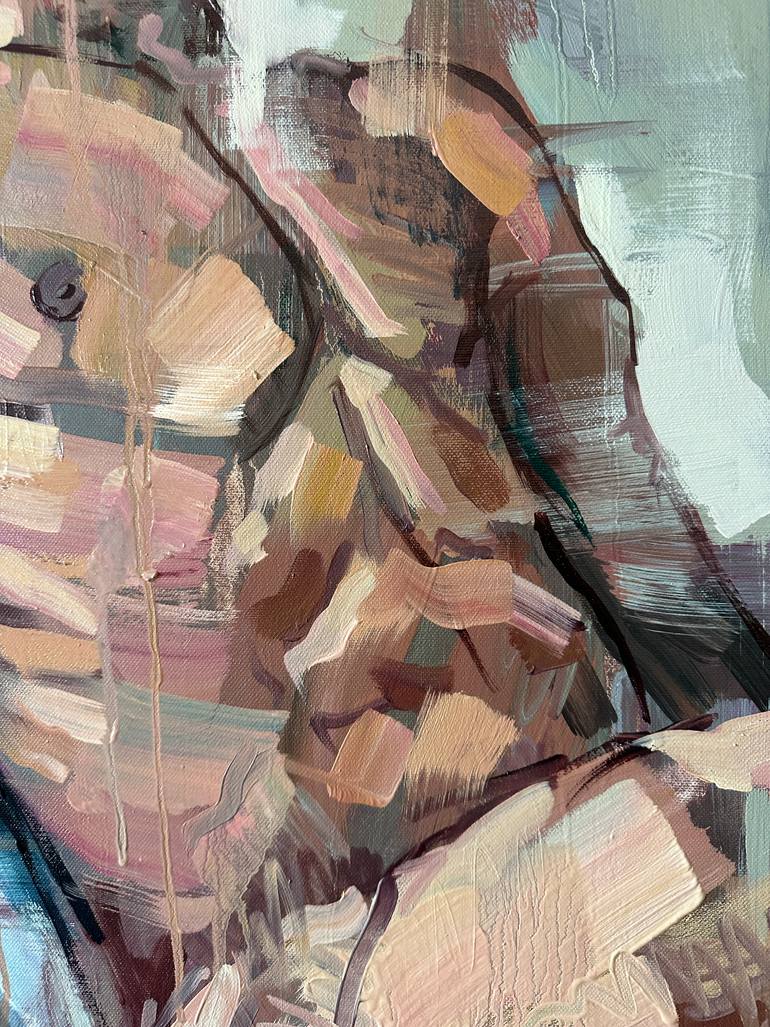 Original Figurative Nude Painting by Emmanouil Nanouris
