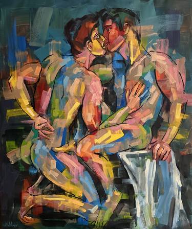 Original Figurative Nude Paintings by Emmanouil Nanouris