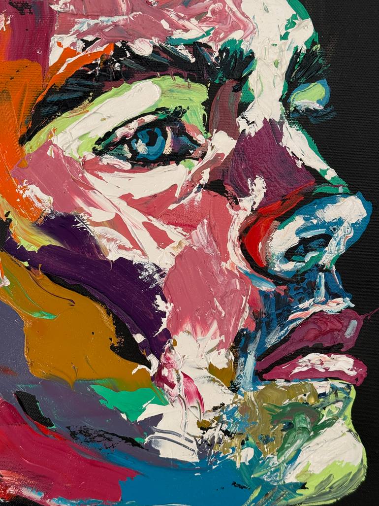 Original Portraiture Men Painting by Emmanouil Nanouris