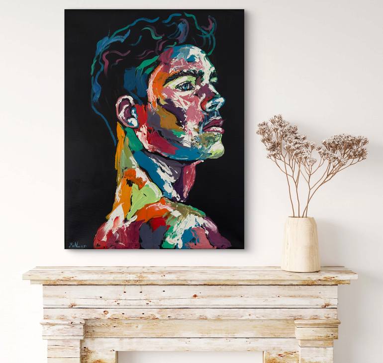 Original Portraiture Men Painting by Emmanouil Nanouris