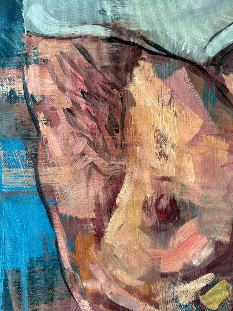 Original Figurative Men Painting by Emmanouil Nanouris