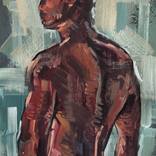 Nude male back by EMMANOUIL NANOURIS