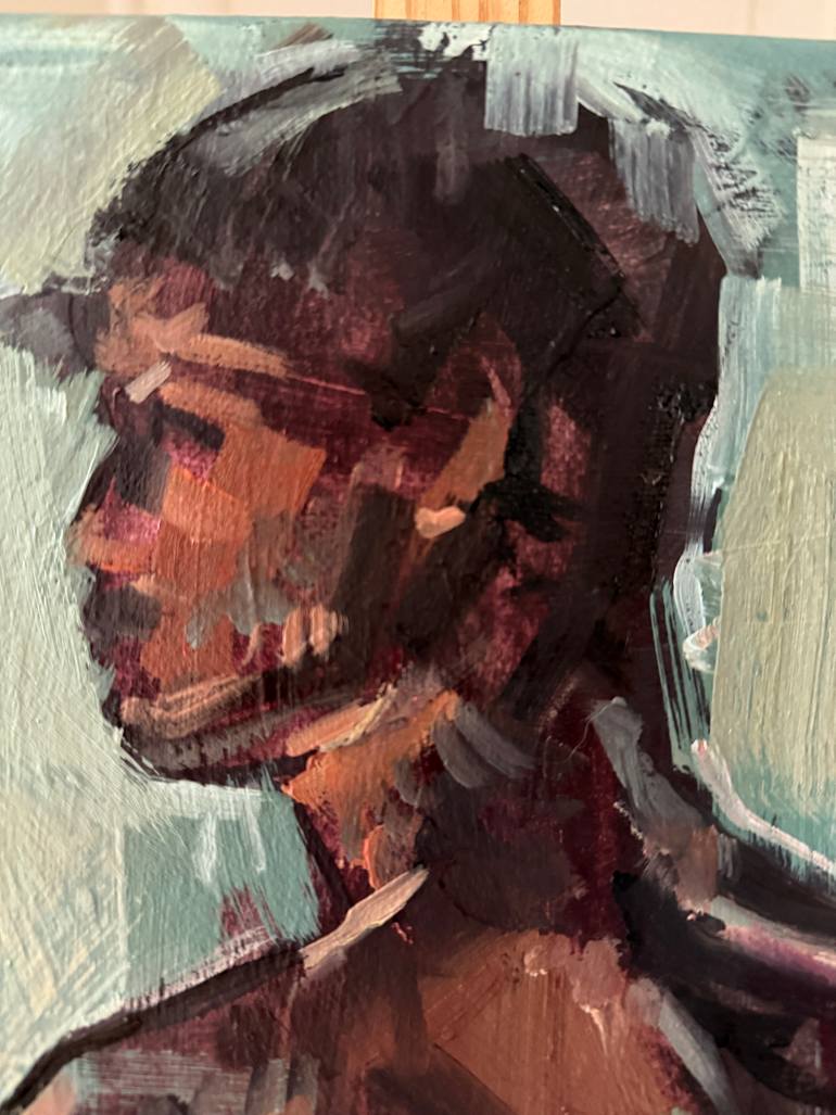 Original Figurative Nude Painting by Emmanouil Nanouris