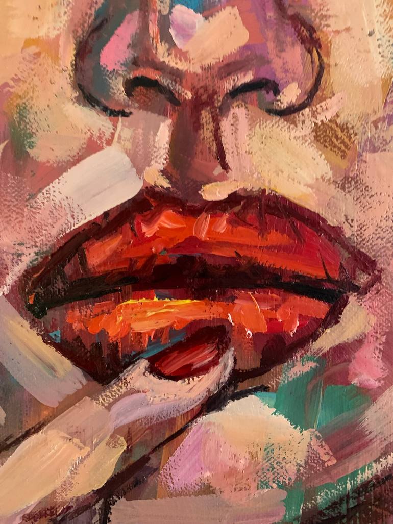 Original Contemporary Women Painting by Emmanouil Nanouris