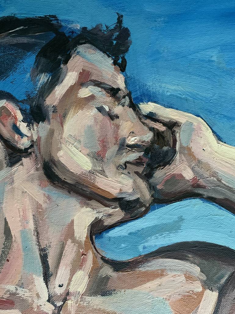 Original Figurative Nude Painting by EMMANOUIL NANOURIS