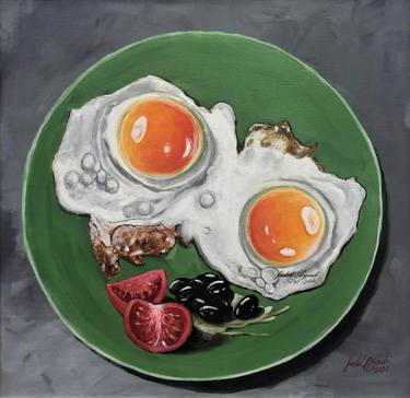 Original Still Life Paintings by fadel ayoub