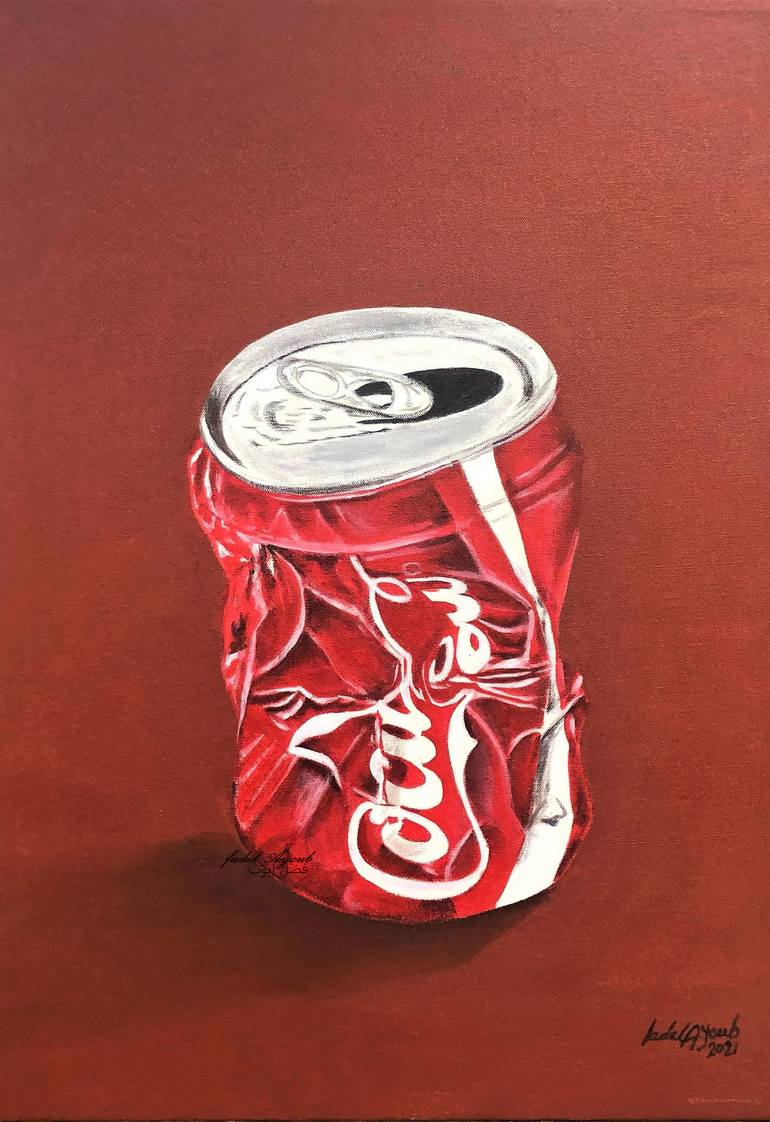 crushed can art