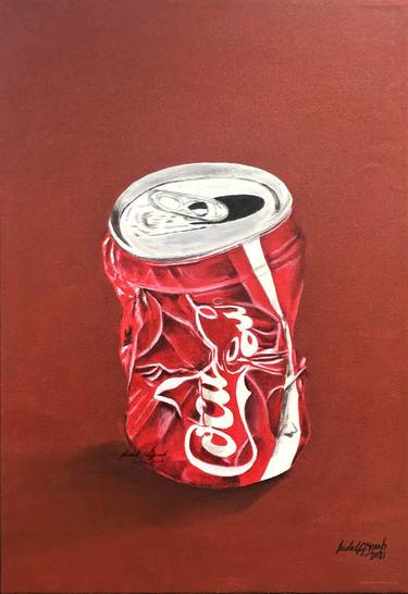 Crushed coke cola Can thumb