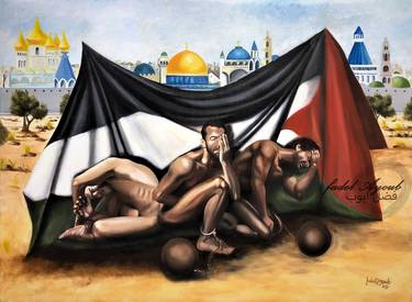 Original Political Paintings by fadel ayoub