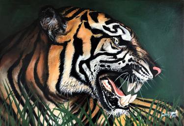 Original Modern Animal Paintings by fadel ayoub