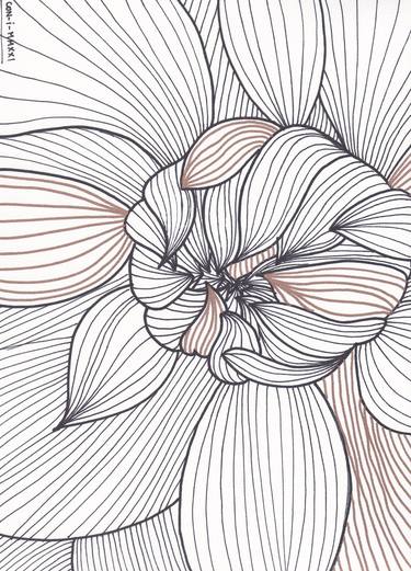 Original Abstract Botanic Drawings by Connie Ramirez