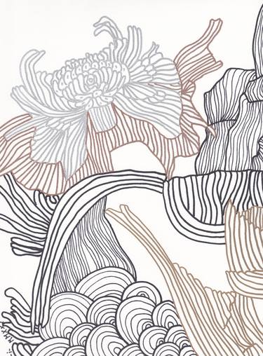 Original Abstract Botanic Drawings by Connie Ramirez
