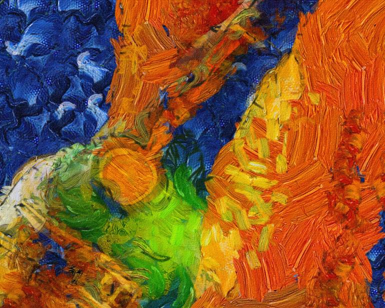 Original Abstract Expressionism Abstract Painting by Ryan Muhjani