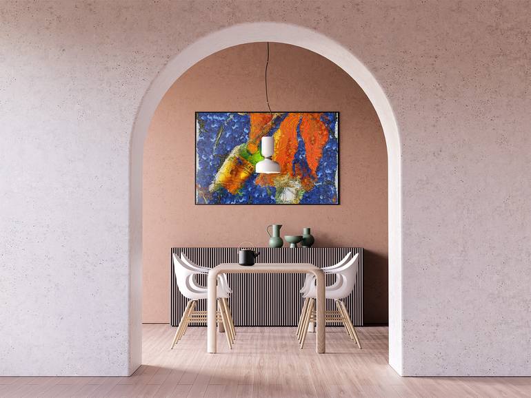 Original Abstract Expressionism Abstract Painting by Ryan Muhjani