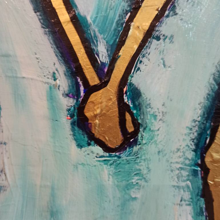 Original Contemporary Love Painting by Delphine Dessein