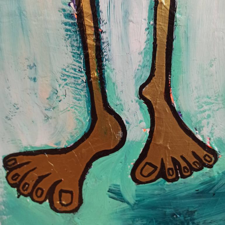 Original Contemporary Love Painting by Delphine Dessein