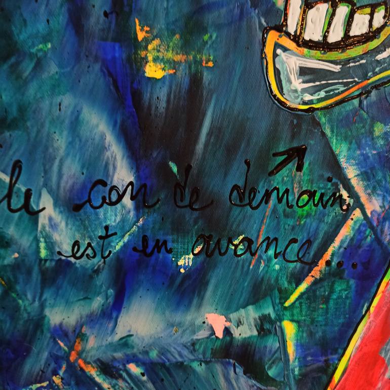 Original Contemporary People Painting by Delphine Dessein