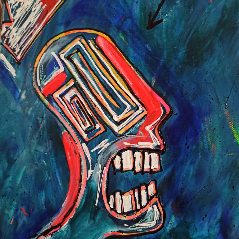 Original Contemporary People Painting by Delphine Dessein
