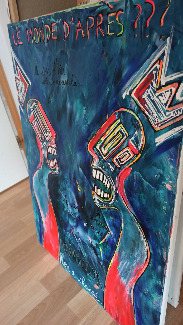 Original Contemporary People Painting by Delphine Dessein