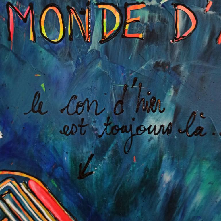 Original Contemporary People Painting by Delphine Dessein