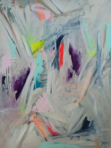 Original Abstract Paintings by Delphine Dessein