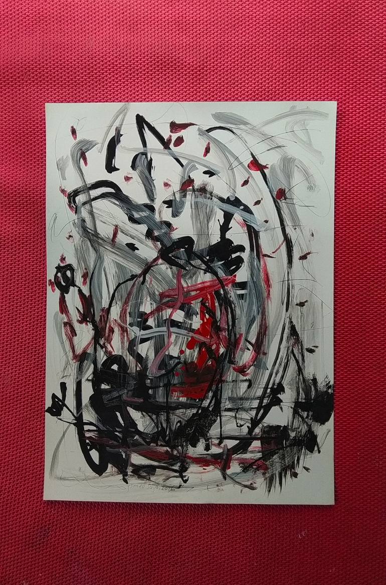 Original Abstract Painting by Ismed Sajo