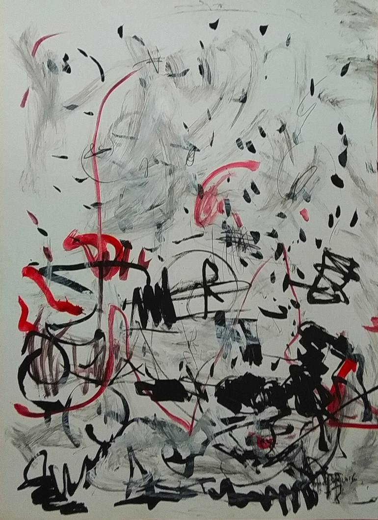 Coretan Titik Painting by Ismed Sajo | Saatchi Art