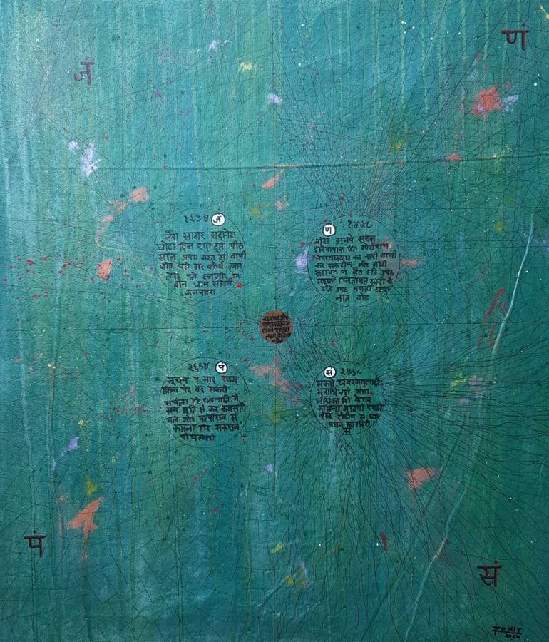 Original Abstract Classical Mythology Painting by Studioo Rohit