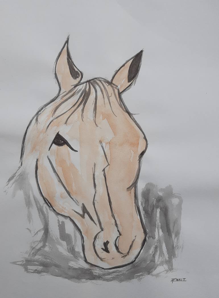 Original Abstract Horse Painting by Studioo Rohit