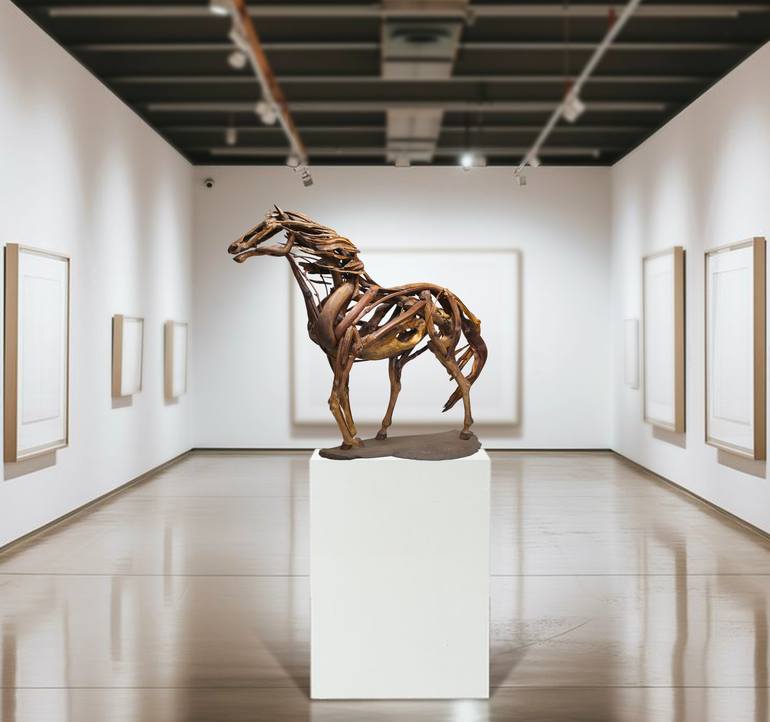 Original Contemporary Animal Sculpture by Mykola Kaftan